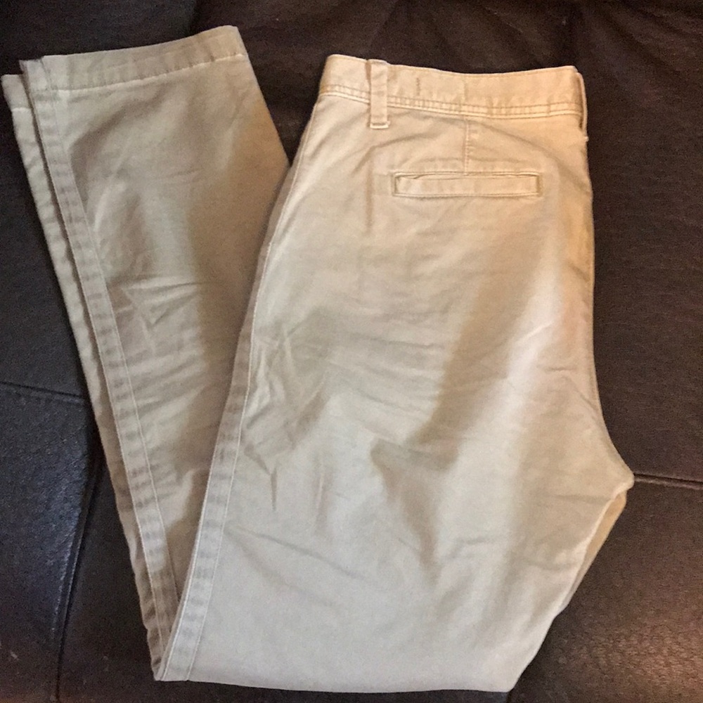 Gap khakis. Girlfriend chino